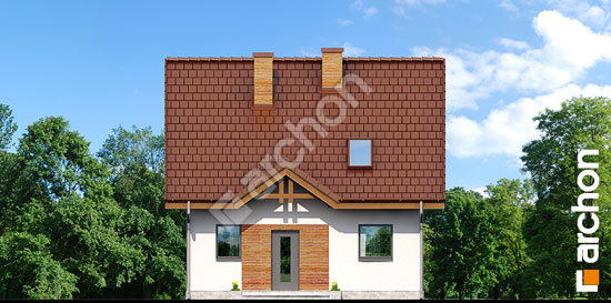 Передній фасад Будинок в суниці вер. 2