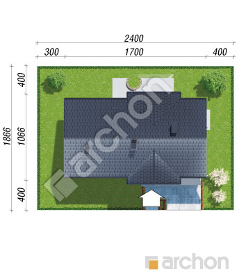 Проєкт будинку ARCHON+ Будинок в нерінах 4 Ситуація