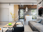 Проект дома ARCHON+ Дом в дабециях (М) дневная зона (визуализация 1 вид 3)