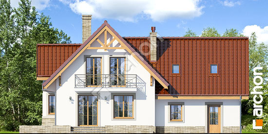 Дворовий фасад Будинок в абрикосах (Г2) вер.2