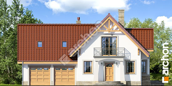 Передній фасад Будинок в абрикосах (Г2) вер.2