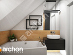 Проект будинку ARCHON+ Будинок в брусниці (Р2Н) візуалізація ванни (візуалізація 3 від 1)