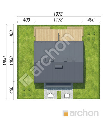 Проєкт будинку ARCHON+ Будинок в тунбергіях (Р2) вер.2 Ситуація