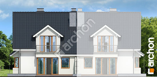 Дворовий фасад Будинок в клематисах 7 (Б) вер.3