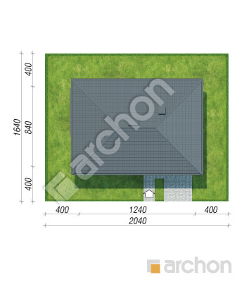 Проєкт будинку ARCHON+ Вілла Поля Ситуація