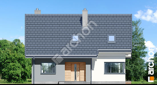 Передний фасад Дом в яблонках 16