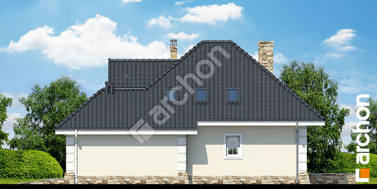 Боковой фасад Дом в рукколе (П) вер.2