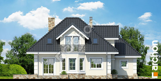 Боковой фасад Дом в рукколе (П) вер.2