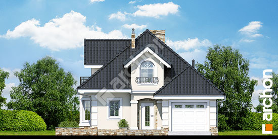 Передний фасад Дом в рукколе (П) вер.2