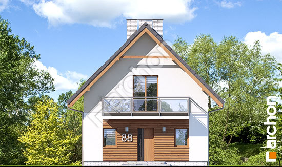 Передній фасад Будинок в сон-траві 3