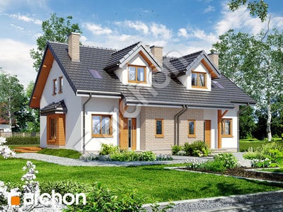 Проєкт будинку ARCHON+ Будинок в цикламенах 2 (Р2) вер. 2 