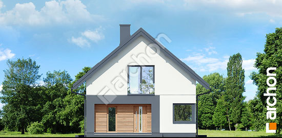 Передній фасад Будинок в малинівці 26 (Е) ВДЕ