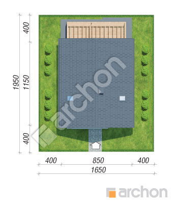 Проект дома ARCHON+ Дом в малиновках 26 (Е) ВИЭ Ситуація