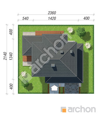 Проєкт будинку ARCHON+ Вілла Міранда 6 (Г2) Ситуація