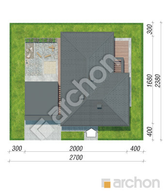 Проект дома ARCHON+ Дом в каландивах (Г2) Ситуація