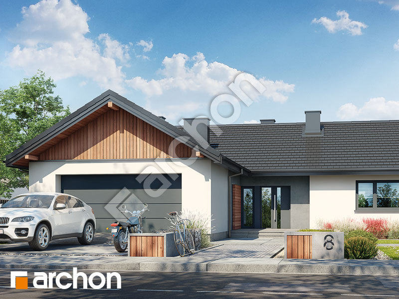 Проект будинку ARCHON+ Будинок в барбарисах (Г2) Вид 1