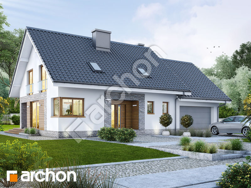 Проект будинку ARCHON+ Будинок в сріблянках (Г2) Вид 1
