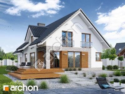 Проект дома ARCHON+ Дом в серебрянках (Г2) Вид 2