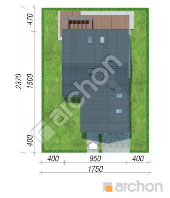 Проект дома ARCHON+ Дом в яскерах 3 (Г) Ситуація