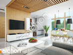 Проект дома ARCHON+ Дом в мекинтошах 4 дневная зона (визуализация 1 вид 2)