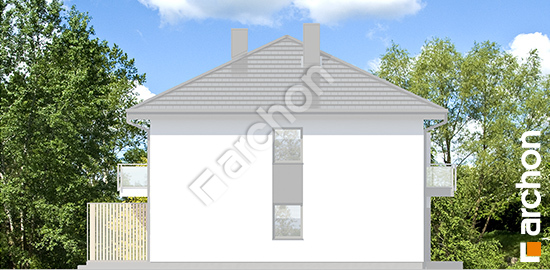 Боковой фасад Дом в фиалках 3 (Р2Б) вер.3