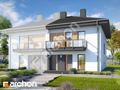 Проект дома ARCHON+ Дом в фиалках 3 (Р2Б) вер.3 