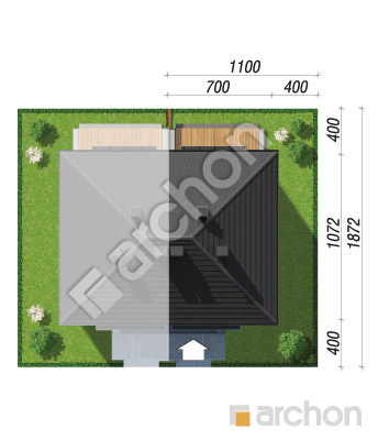 Проєкт будинку ARCHON+ Будинок в фіалках 3 (Р2Б) вер.3 Ситуація