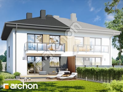 Проект дома ARCHON+ Дом в фиалках 3 (Р2Б) вер.3 Вид 2