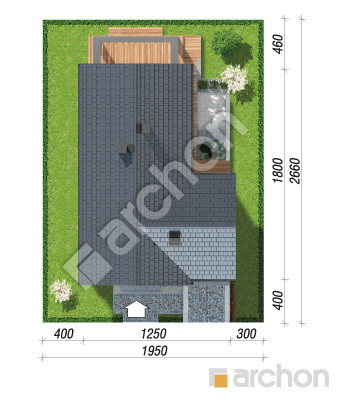 Проєкт будинку ARCHON+ Будинок під помаранчею 2 (Г) Ситуація