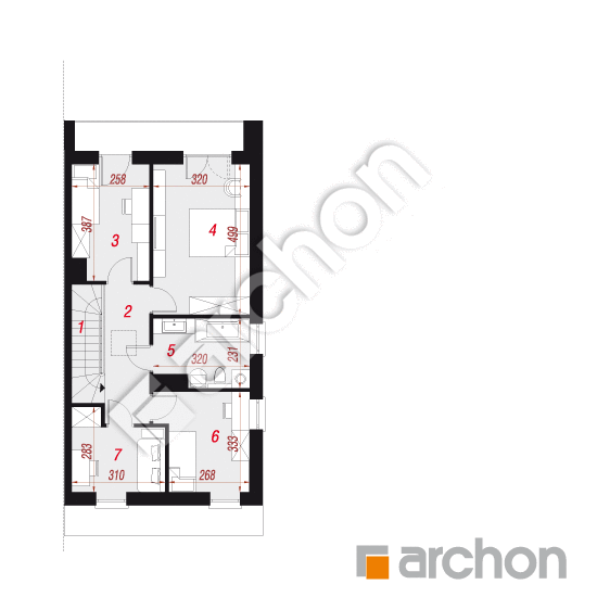 Проект будинку ARCHON+ Будинок під гінко 14 (ГБ) План першого поверху