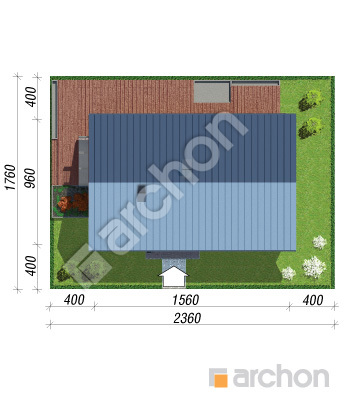 Проєкт будинку ARCHON+ Будинок під шовковичним деревом вер.2 Ситуація