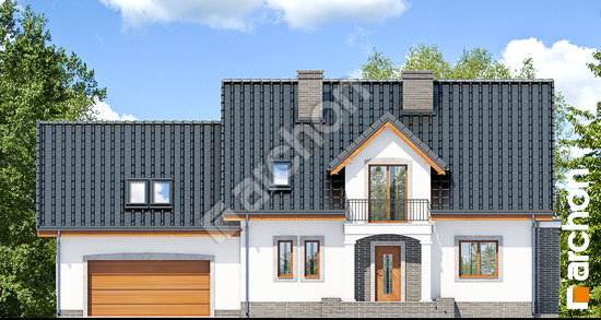 Передний фасад Дом в вербене 5 (Г2П)