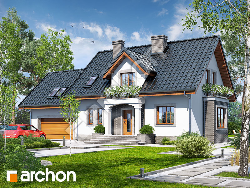 Проект дома ARCHON+ Дом в вербене 5 (Г2П) Вид 1