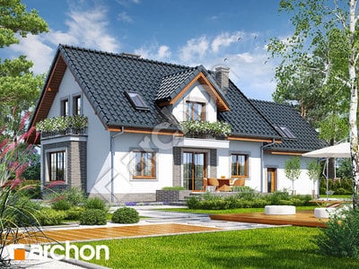 Проект дома ARCHON+ Дом в вербене 5 (Г2П) Вид 2