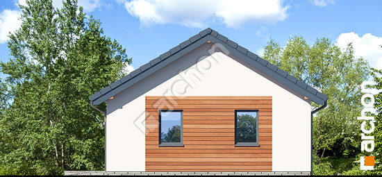 Боковой фасад Г27 - Двухместный гараж 