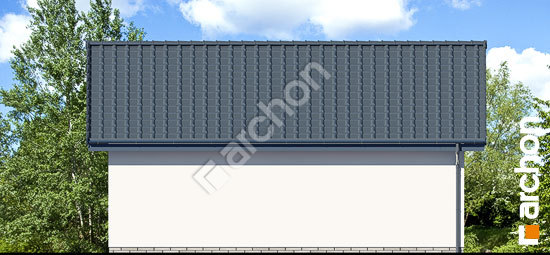 Дворовий фасад Г27 - Двомісний гараж