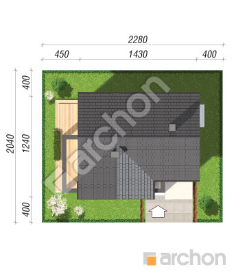 Проект дома ARCHON+ Дом в сирени 11 Ситуація