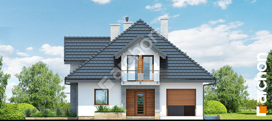 Передній фасад Будинок в тим'яні (Н) вер.2