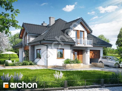 Проєкт будинку ARCHON+ Будинок в тим'яні (Н) вер.2 