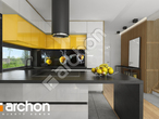 Проект дома ARCHON+ Дом в нарциссах (Б) вер. 2 визуализация кухни 1 вид 1