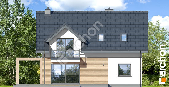 Дворовий фасад Будинок в хлорофітумі 14