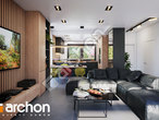 Проект дома ARCHON+ Дом в мальвах 2 дневная зона (визуализация 1 вид 2)