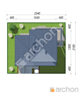 Проект дома ARCHON+ Вилла Королина 2 (Г2) Ситуація