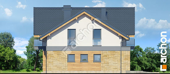 Боковой фасад Дом в буддлеях 3 (А)