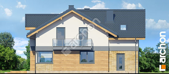 Дворовой фасад Дом в буддлеях 3 (А)