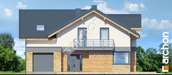 Передний фасад Дом в буддлеях 3 (А)