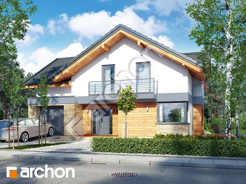 Проект будинку ARCHON+ Будинок в буддлеях 3 (А) Вид 1