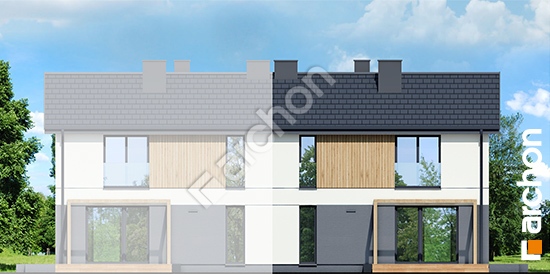 Дворовой фасад Дом в эверниях 4 (Б) вер.2