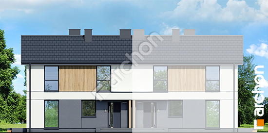 Передній фасад Будинок в еверніях 4 (Б) вер.2