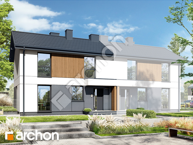 Проєкт будинку ARCHON+ Будинок в еверніях 4 (Б) вер.2 Вид 1